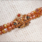 Ganesh Rakhi with Pearls