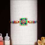 Artistic Meenakari Rakhi with Beads