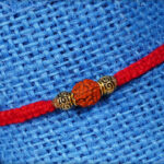 Uniquely Handcrafted Rudraksh Rakhi