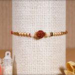 Rudraksh with Bead Rakhi