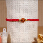 Handcrafted Single Rudraksh Rakhi