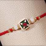 Handcrafted Elegant Meenakari Rakhi