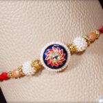 Beautiful Pearl Meenakari Rakhi