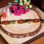 Veera with Rudraksh Bracelet Rakhi