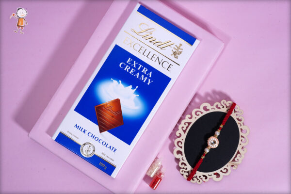 Beautiful Rakhi with Lindt Chocolate