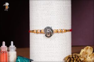 Mahadev with Pearls Rakhi