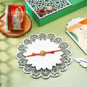 Rakhi with Mohanthal Tin